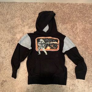 Black hoodie, Star Wars, size 8, boys